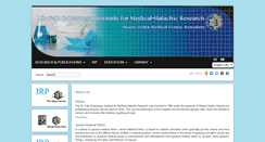 Desktop Screenshot of medethics.org.il